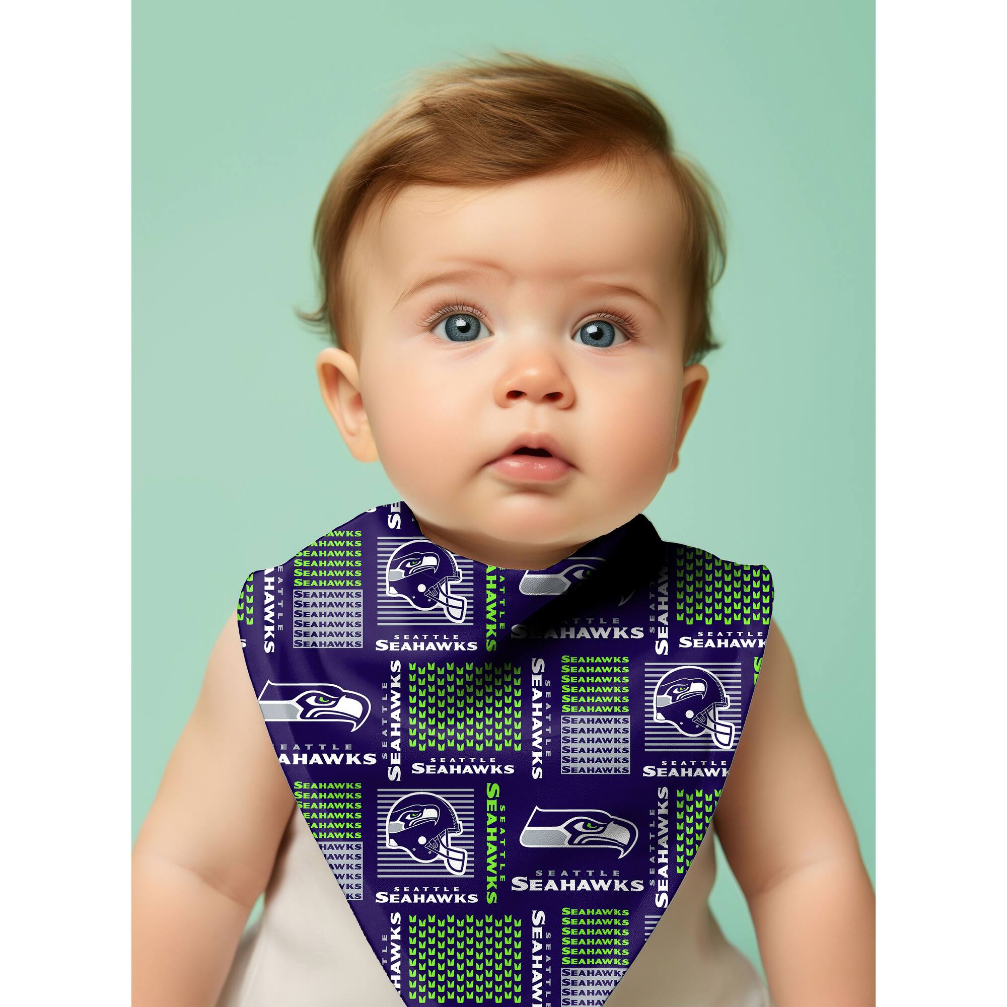 NFL Seattle Seahawks Block Cotton Fabric